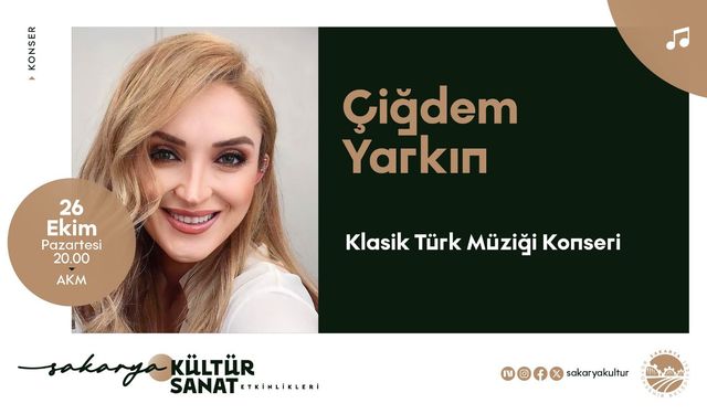 Ekim takvimi yeni haftaya Çiğdem Yarkın konseriyle başlıyor