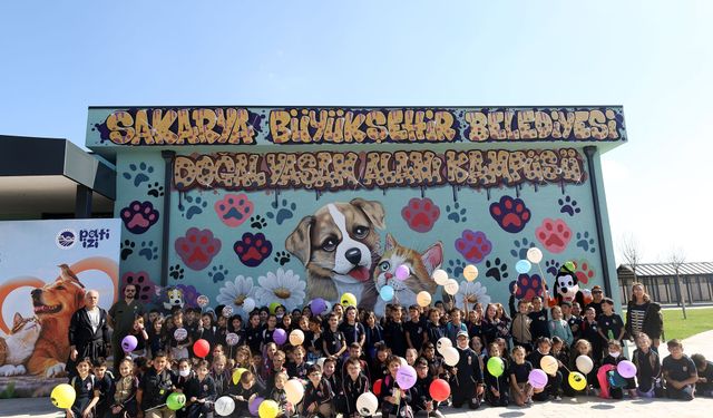 Çocuklar Sokak Hayvanları Doğal Yaşam Kampüsü’nde patili dostlarla buluştu