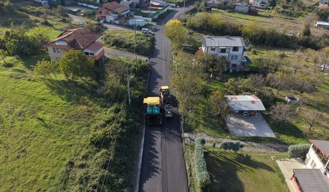 Sapanca Hacımercan’da yollar sıcak asfaltla buluştu