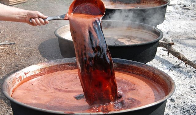 5 kilo kozalak 1 kilo pekmeze dönüşüyor! Kilosu 500 liradan satılıyor