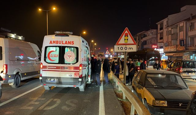 Motosiklet ile otomobil çarpıştı: 1 yaralı