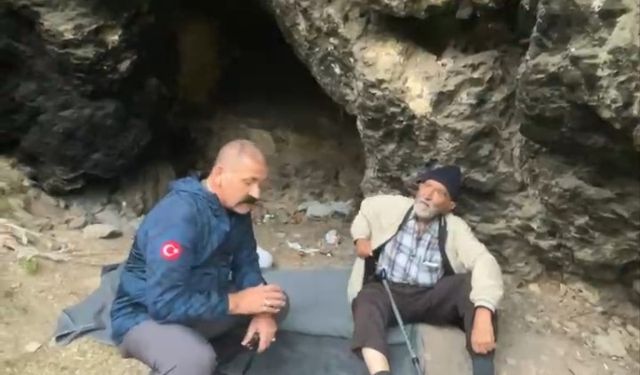 Mağarada yaşayan adamın hikâyesi mutlu sonla bitti
