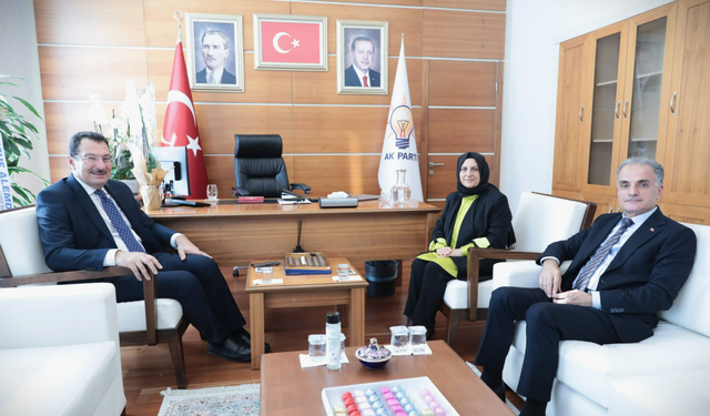Ali İhsan Yavuz ve Rektör Al'dan Hülya Terzioğlu'na hayırlı olsun ziyareti