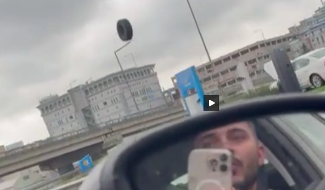 Kuzey Marmara Otoyolu’nda tırın lastiği koptu