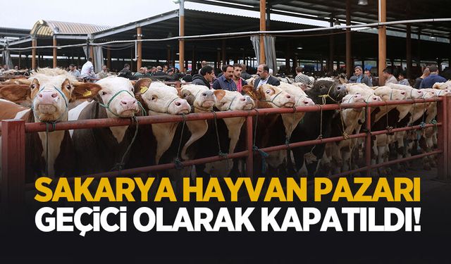 Sakaya Hayvan Pazarı kapatıldı!