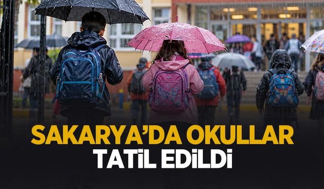 Sakarya'da okullar tatil edildi