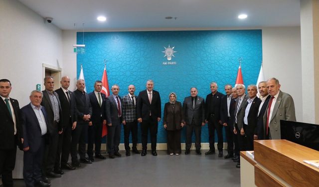 Başkan Osman Çelik ve muhtarlar başkentte temaslarda bulundu