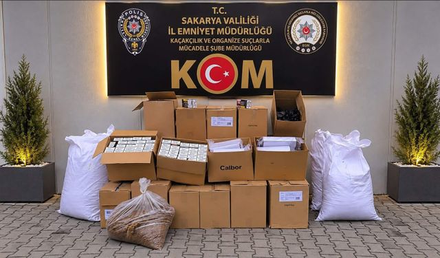 Sakarya’da kaçakçılık operasyonu! 203 bin 500 makaron ele geçirildi