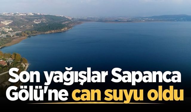 Sakarya’da son yağışlar Sapanca Gölü'ne can suyu oldu