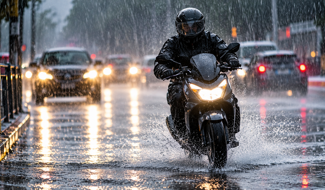 Motosiklet ve skuter kullanımına hava engeli! Komşuda yasak geldi