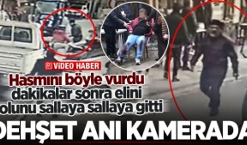 Pompalı tüfekle dehşet anı kamerada!