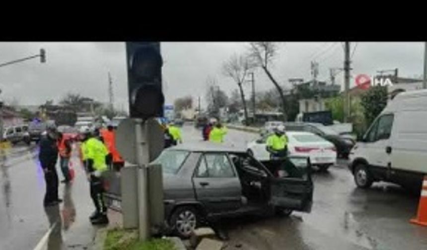 Küpçüler'de feci kaza: 2 yaralı