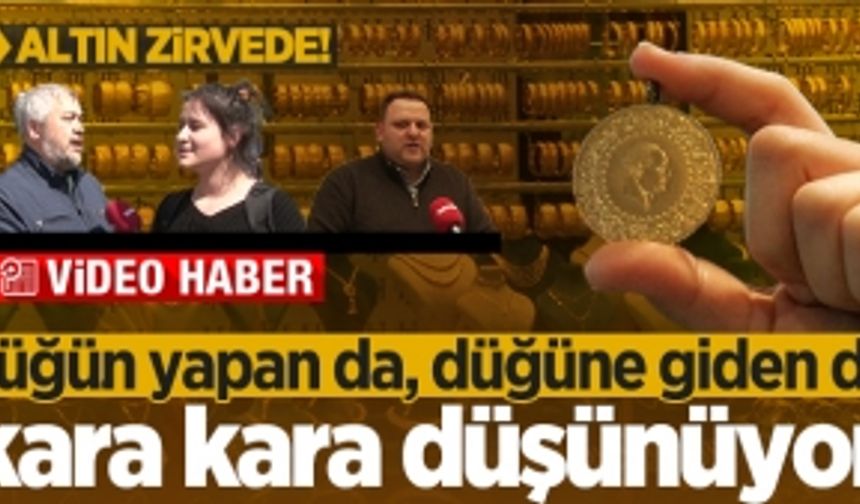 Düğün yapan da, düğüne giden de kara kara düşünüyor