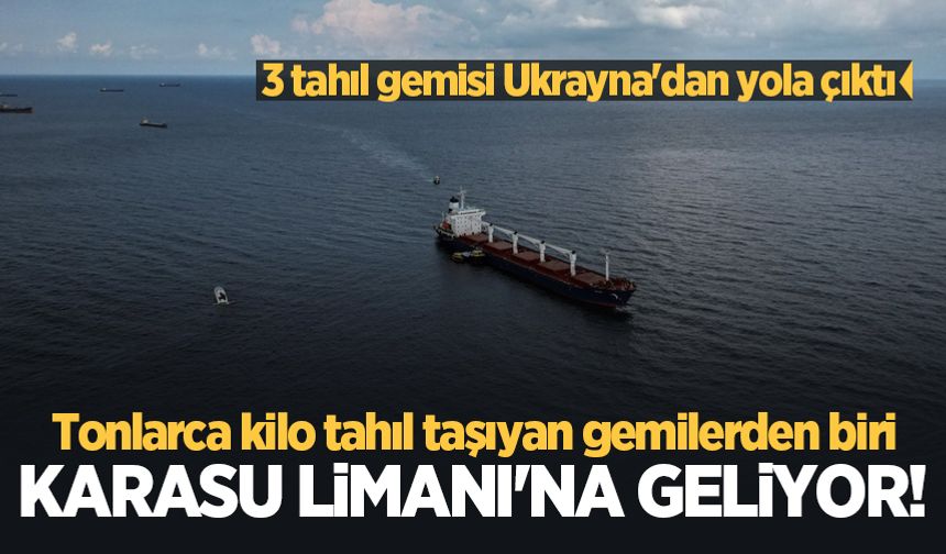 MSB açıkladı: Tonlarca kilo tahıl taşıyan gemilerden biri Karasu Limanı'na geliyor!