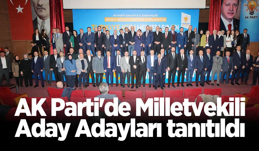 AK Parti'de Milletvekili Aday Adayları tanıtıldı
