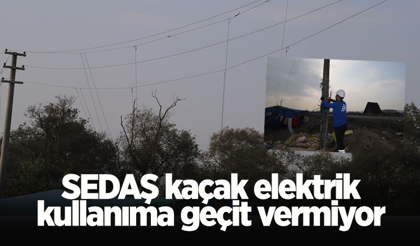 SEDAŞ kaçak elektrik kullanıma geçit vermiyor