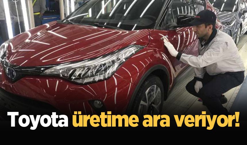 Toyota, Sakarya'daki üretimine 3 hafta ara verecek