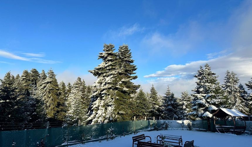 Bolu’dan kar manzaraları