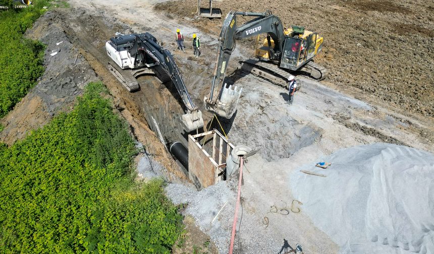 13 bin metrelik yeni kanalizasyon hattı 4 ilçenin atık sularını güvenle taşıyacak