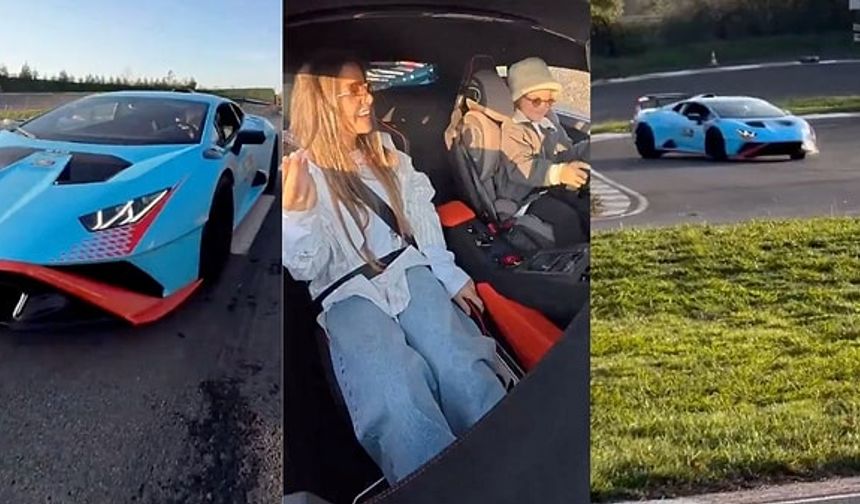 5 yaşındaki Zayn Sofuoğlu annesini Lamborghini ile gezdirdi! O anlar gündem oldu