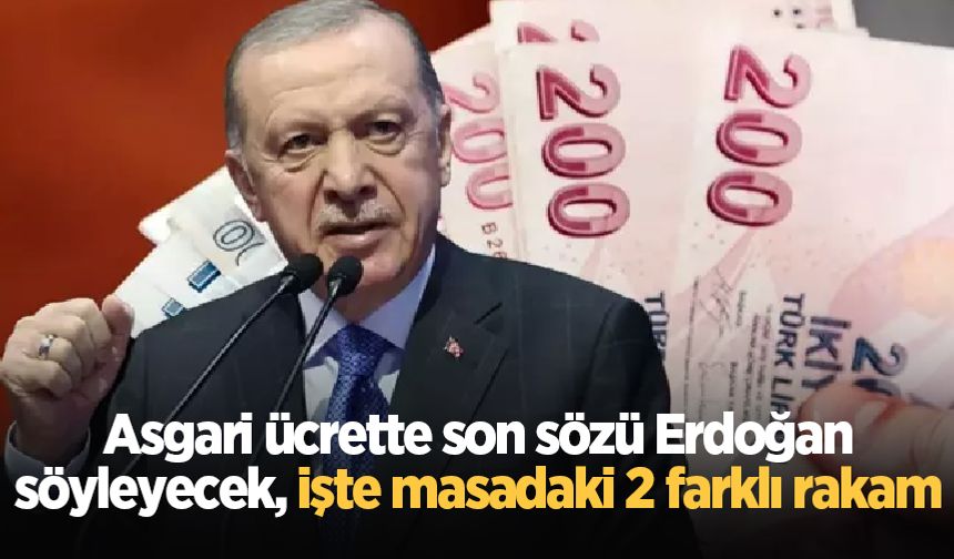 Asgari ücrette son sözü Erdoğan söyleyecek, işte masadaki 2 farklı rakam