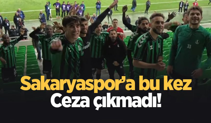 PFDK Sakaryaspor'a ihtar verdi