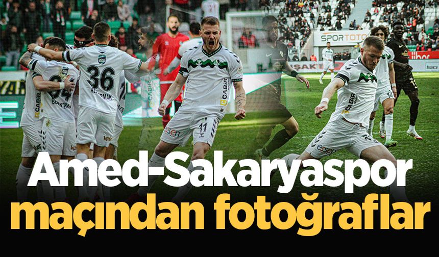 Amed-Sakaryaspor maçından fotoğraflar