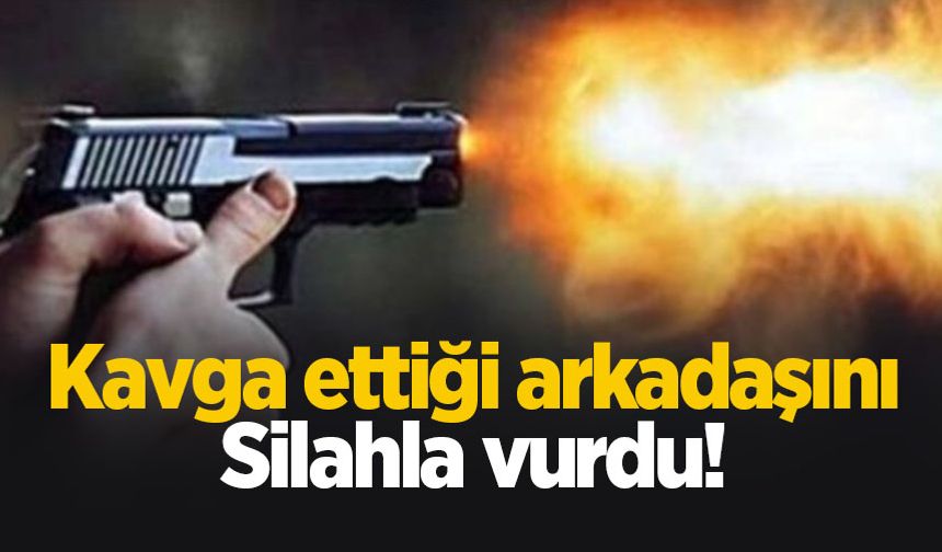 Arkadaşı silahla vurdu