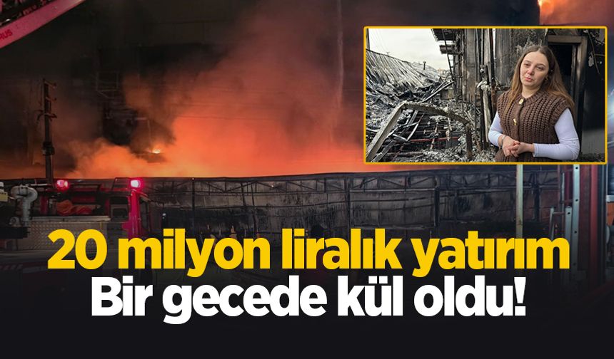 Yanan dev çocuk oyun alanından geriye bu görüntü kaldı