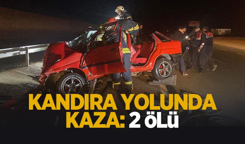 Kandıra yolunda feci kaza: 2 ölü