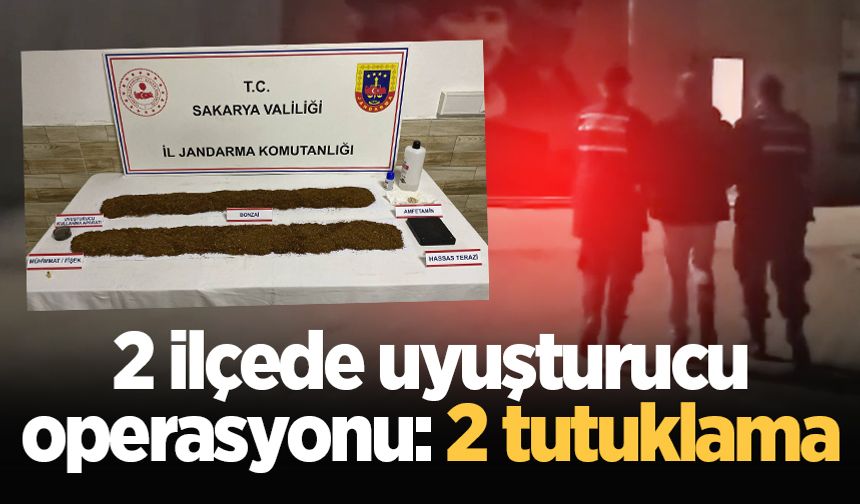 2 ilçede uyuşturucu operasyonu: 2 tutuklama