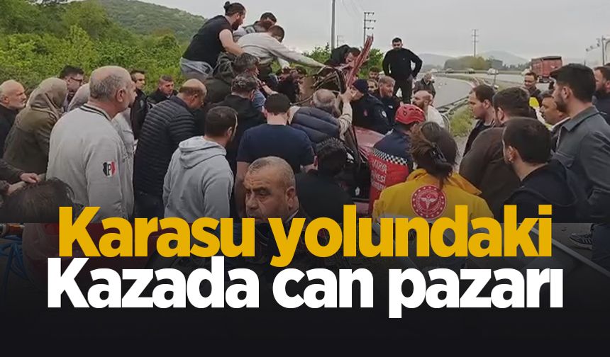 Karasu yolunda korkunç kazada can pazarı yaşandı