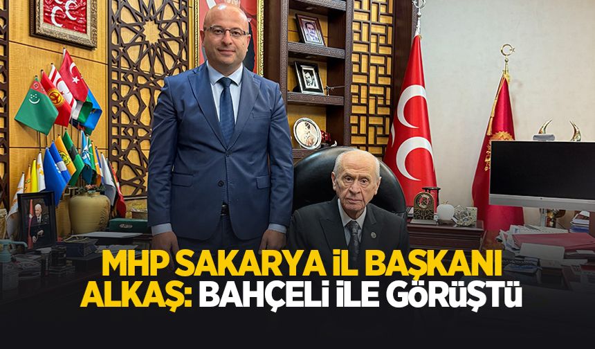 Oğuz Alkaş Devlet Bahçeli ile görüştü