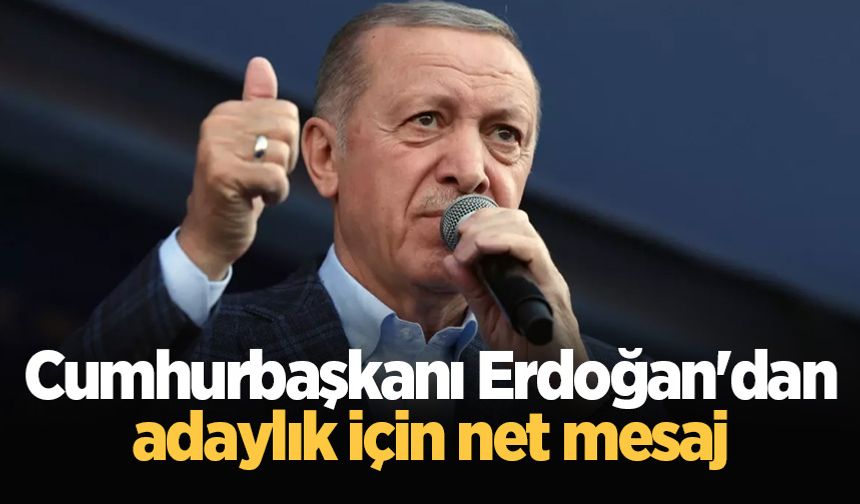 Erdoğan'dan yeni anayasa mesajı: Benim tekrar seçilme veya aday olma gibi bir derdim yok