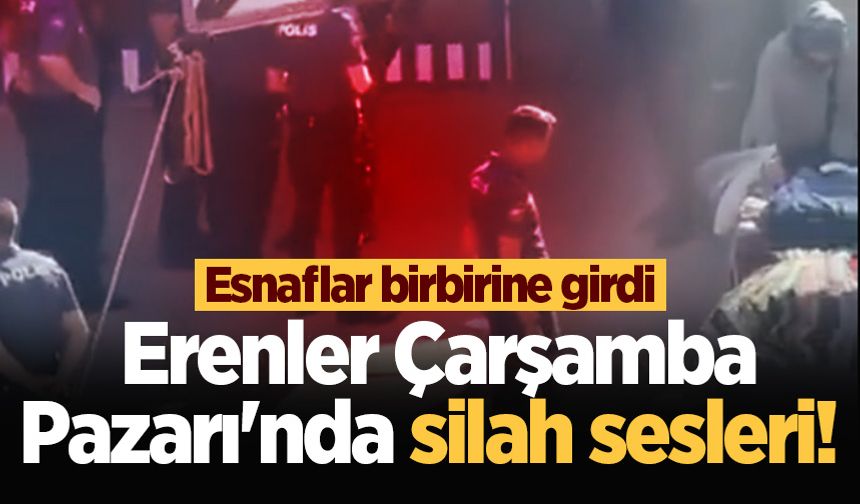 Erenler Çarşamba Pazarı'nda silah sesleri! Esnaflar birbirine girdi