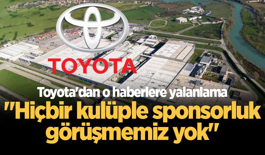 'Toyota Kocaelispor'a sponsor olacak' haberine açıklama geldi!