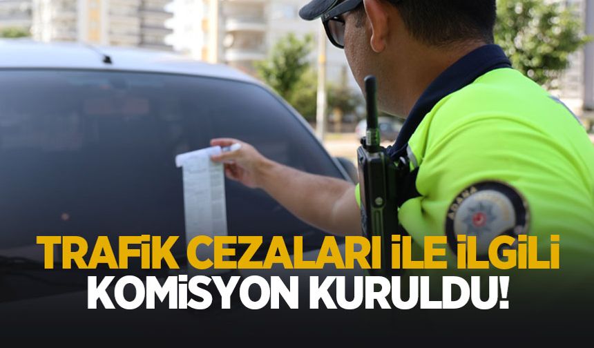 Trafik cezalarına ilişkin komisyon kuruldu