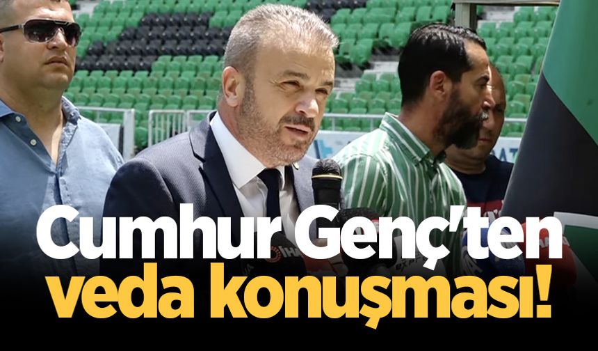 Sakaryaspor kongresinde Cumhur Genç'ten veda konuşması!