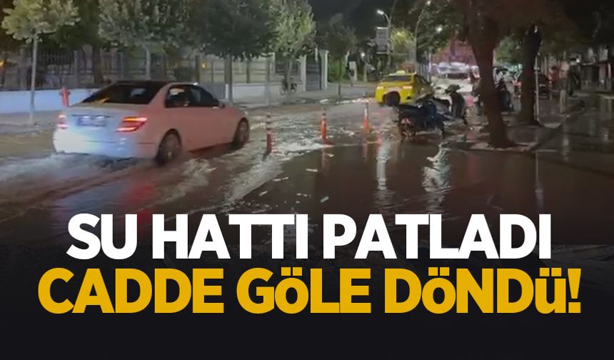 Şehir merkezinde su hattı patladı; SASKİ anında müdahale etti