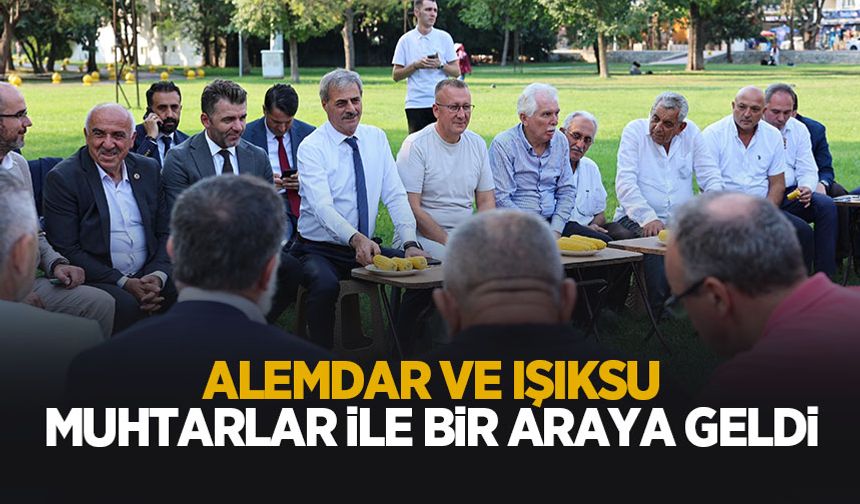 Muhtarlar ile bir araya geldiler