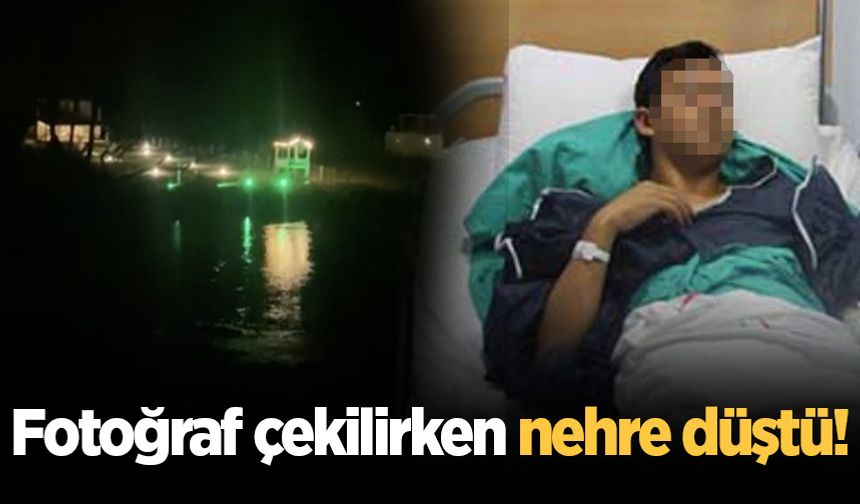Fotoğraf çekilirken nehre düştü!