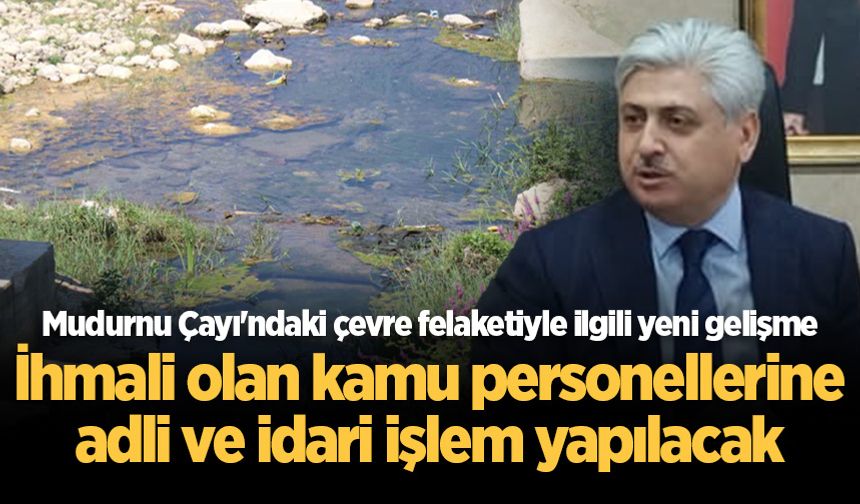Mudurnu Çayı'ndaki çevre felaketiyle ilgili yeni gelişme! İhmali olan kamu personellerine adli ve idari işlem yapılacak
