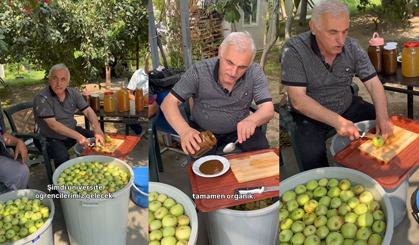 Ali İnci ve Yunus Özçelik, sirke yaptı