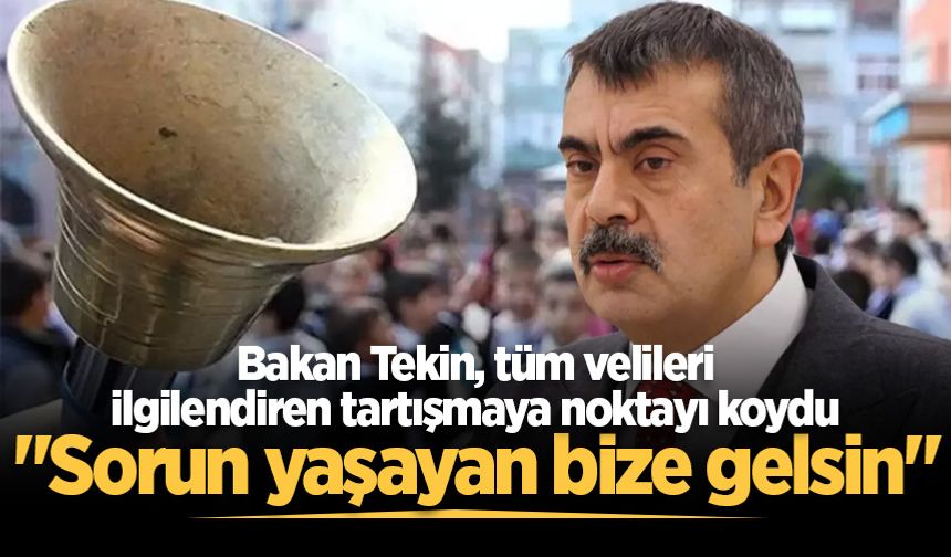 Bakan Tekin'den okullarda kıyafet değişikliği için net sözler: Sorun yaşayan bize gelsin