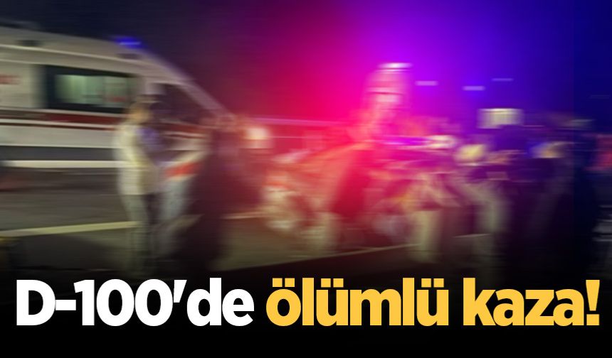 D-100'de feci kaza: 1 ölü, 2 yaralı