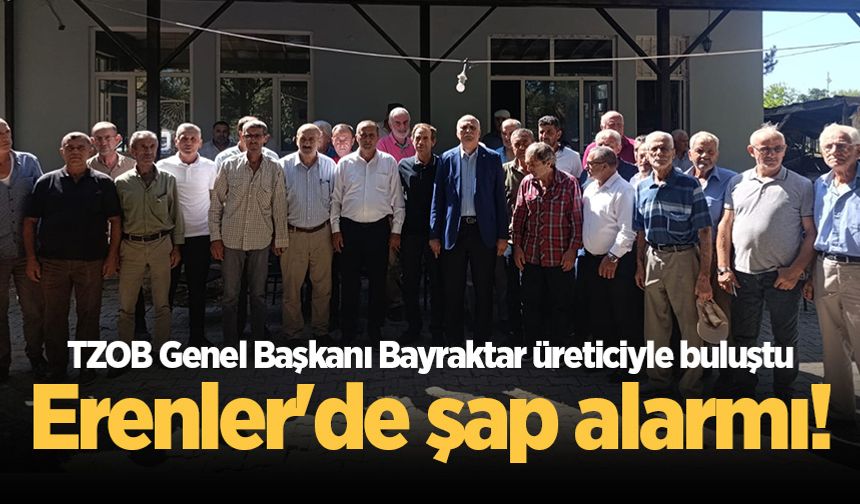 Erenler'de şap alarmı! TZOB Genel Başkanı Bayraktar üreticiyle buluştu