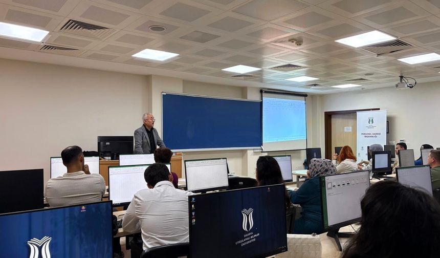 SUBÜ personeline ‘İleri Excel Eğitimi’ verildi