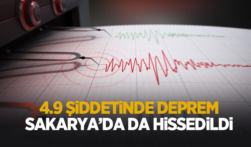 Sakarya'da hissedilen deprem meydana geldi