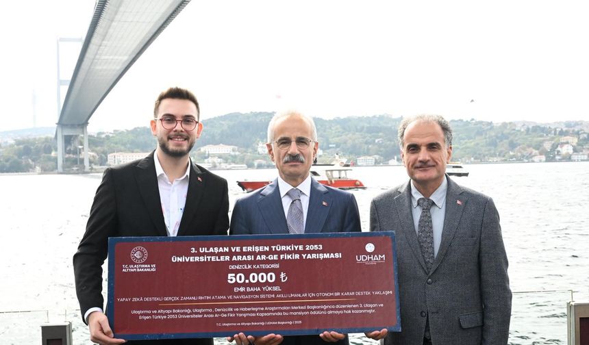 Ulaştırma ve Altyapı Bakanlığından SAÜ öğrencisine özel ödül