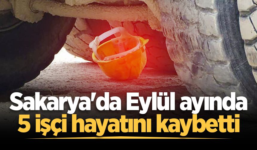 Sakarya'da Eylül ayında 5 işçi hayatını kaybetti